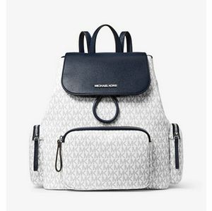 Michael kors abbey large two-tone backpack